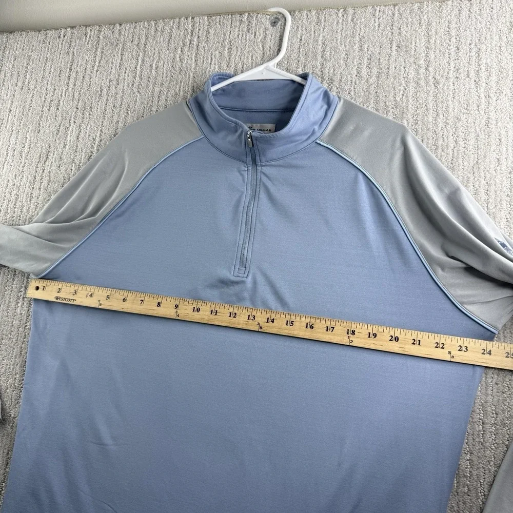 Peter Millar 1/4 Zip Pullover Men's Size Large Golf Blue